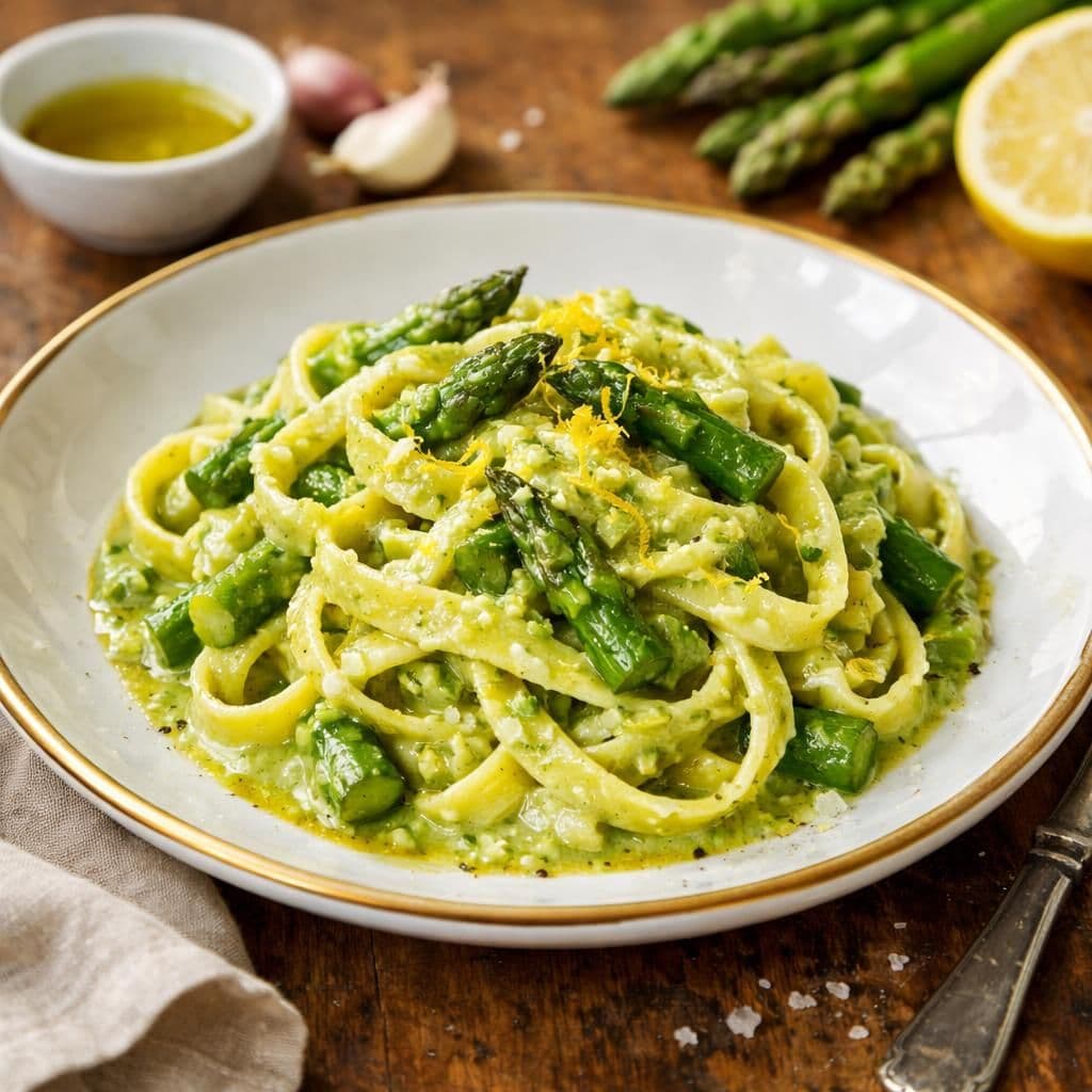 Pasta con crema di asparagi