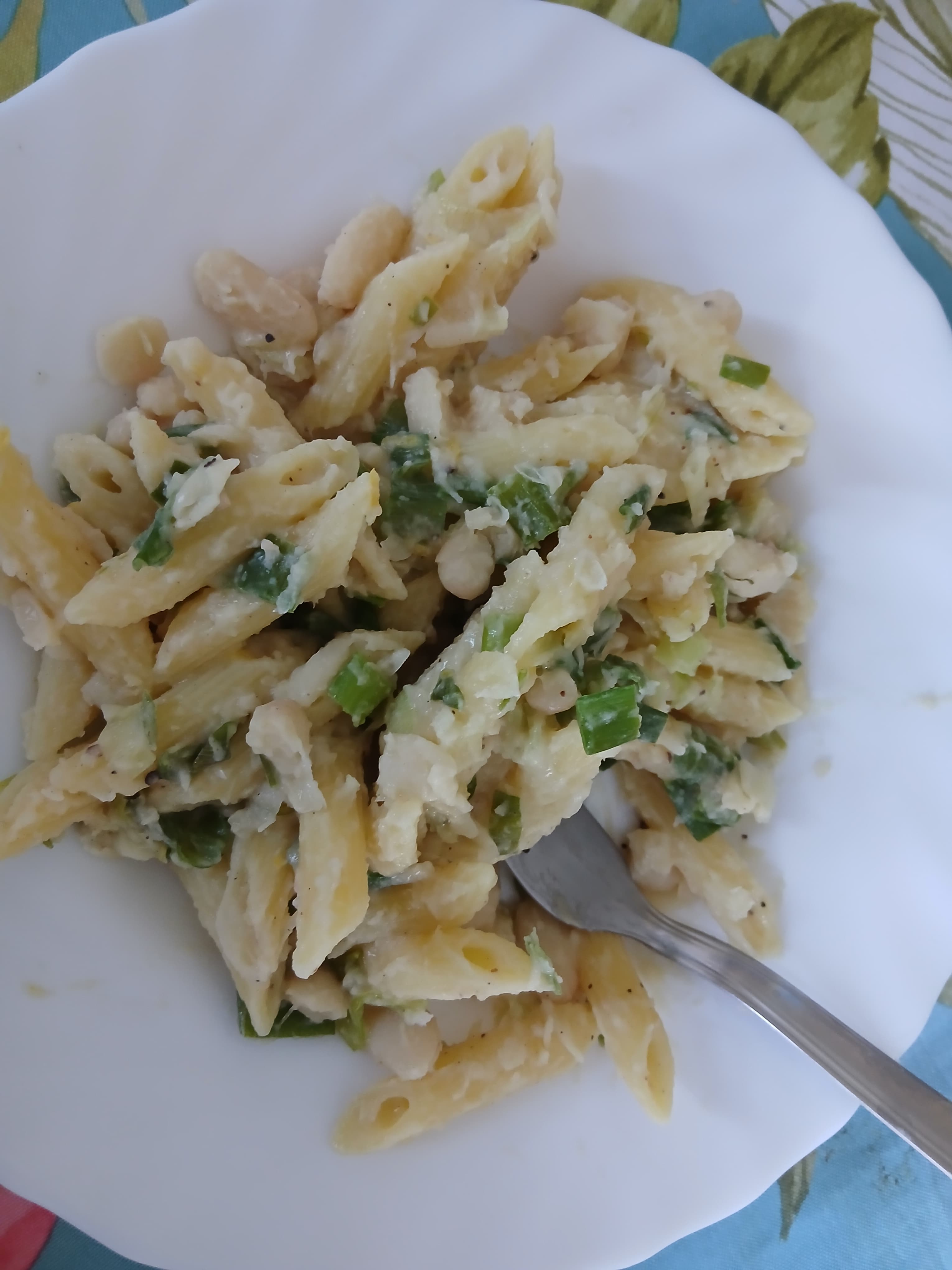 Pasta con fagiolini cannellini