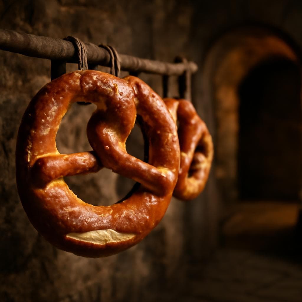 Illustrazione storica: Brezel bavarese