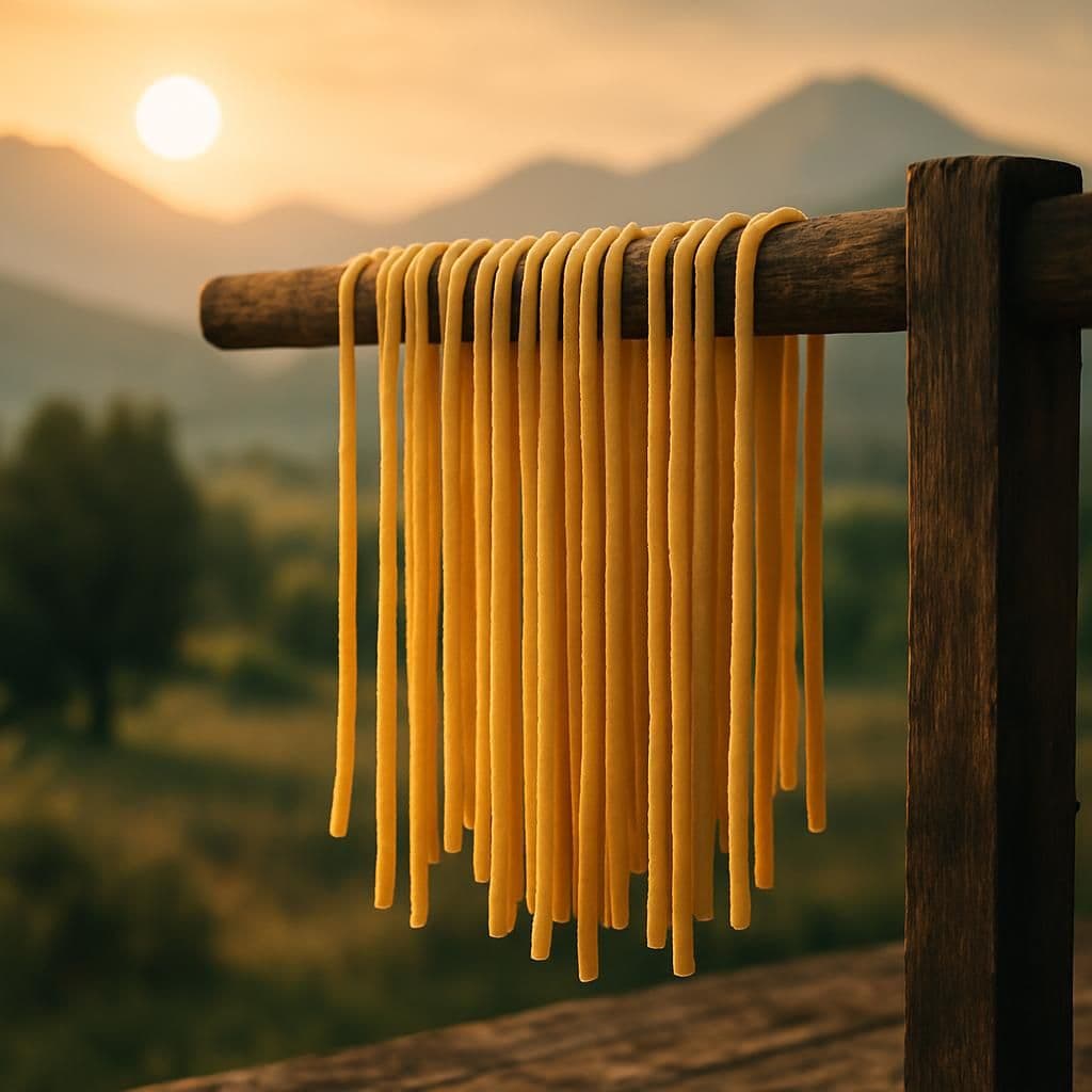 Illustrazione storica: Spaghetti all'amatriciana