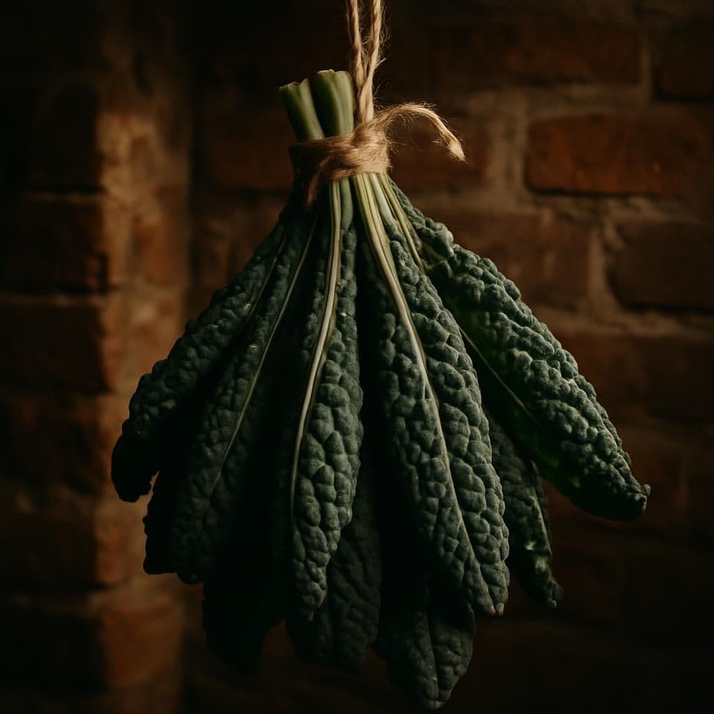Illustrazione storica: Pasta con cavolo nero