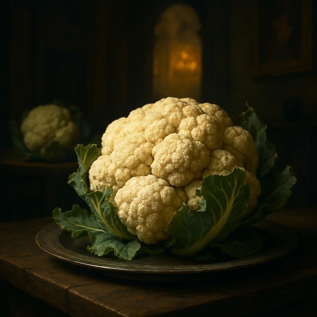 Illustrazione storica: Cavolfiore gratinato