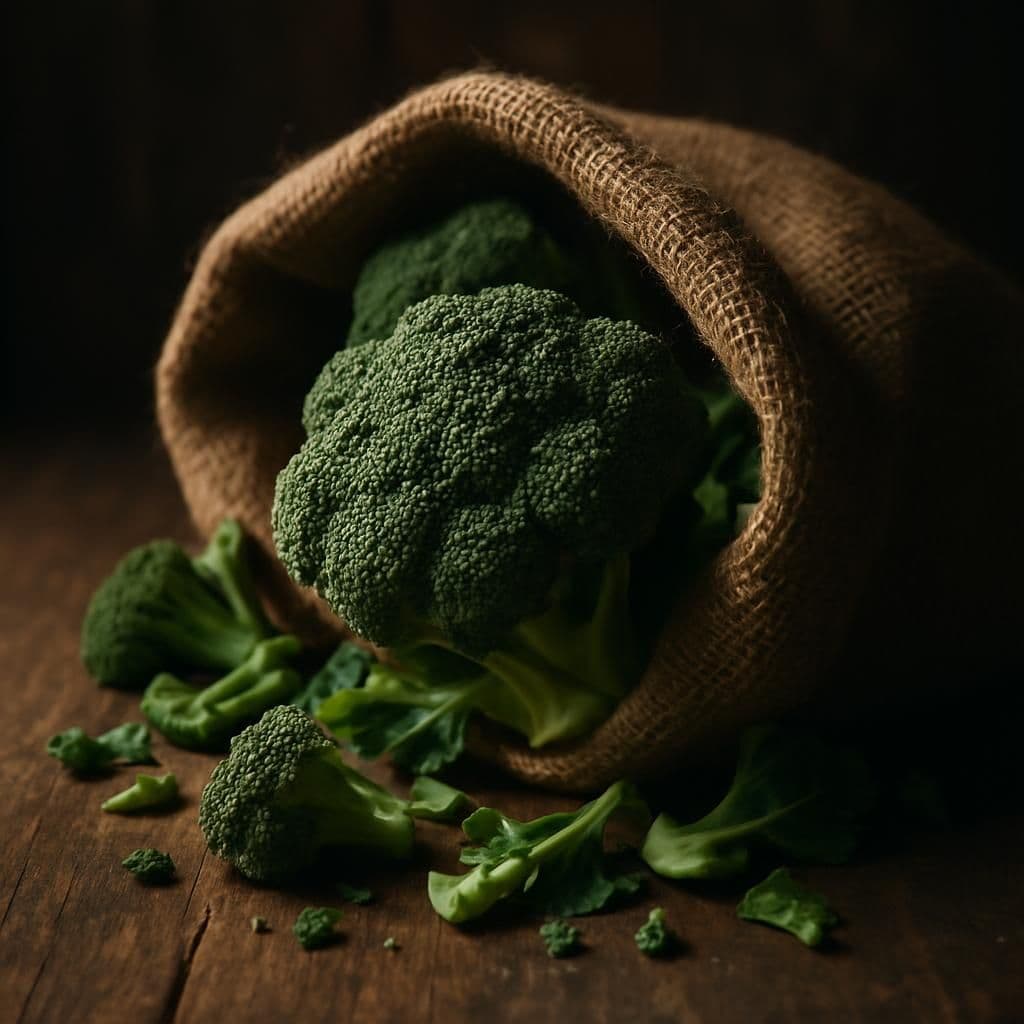 Illustrazione storica: Riso broccoli e fagioli neri