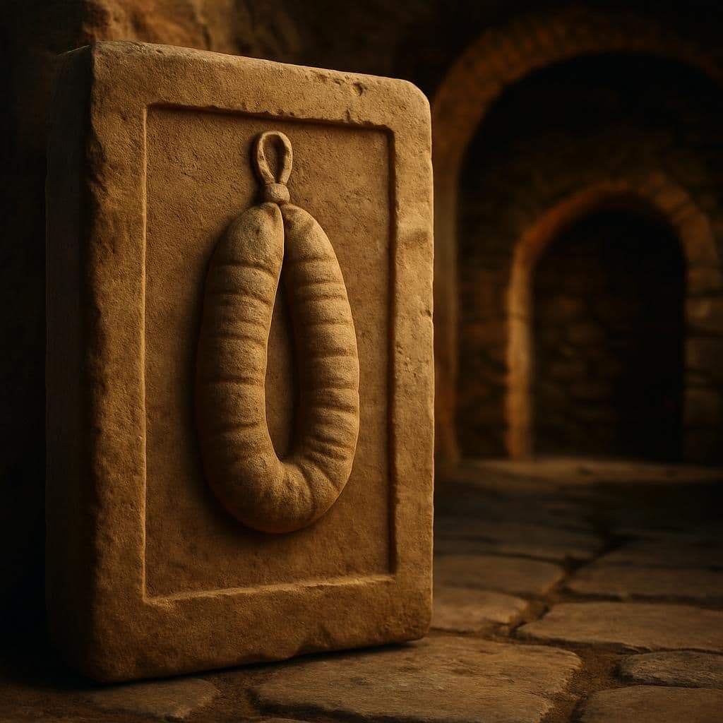 Illustrazione storica: Lenticchie e salsiccia