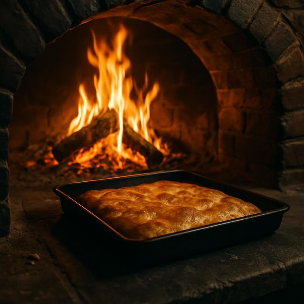 Illustrazione storica: Pizza in teglia